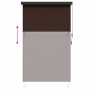 Roleta brązowy 140 x 250 cm Materiał i Aluminium