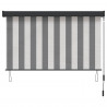 Roleta Antracytowy i biały 140 x 250 cm Materiał i Aluminium