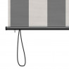 Roleta Antracytowy i biały 140 x 250 cm Materiał i Aluminium