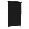 Roleta Czarny 180 x 250 cm Materiał i Aluminium
