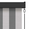 Roleta Antracytowy i biały 180 x 250 cm Materiał i Aluminium