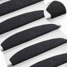 Samoprzylepne maty na schody 15 pcs Czarny 80 x 24,5 x 3,5 cm