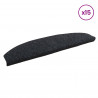 Samoprzylepne maty na schody 15 pcs Czarny 80 x 24,5 x 3,5 cm