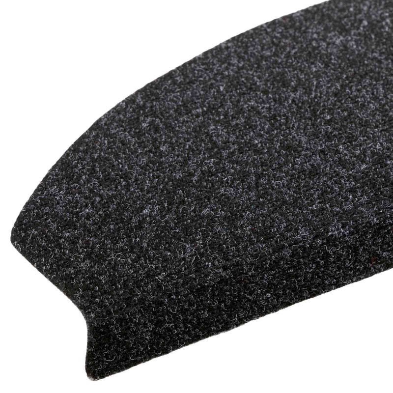 Samoprzylepne maty na schody 15 pcs Czarny 80 x 24,5 x 3,5 cm