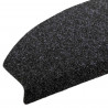 Samoprzylepne maty na schody 15 pcs Czarny 80 x 24,5 x 3,5 cm