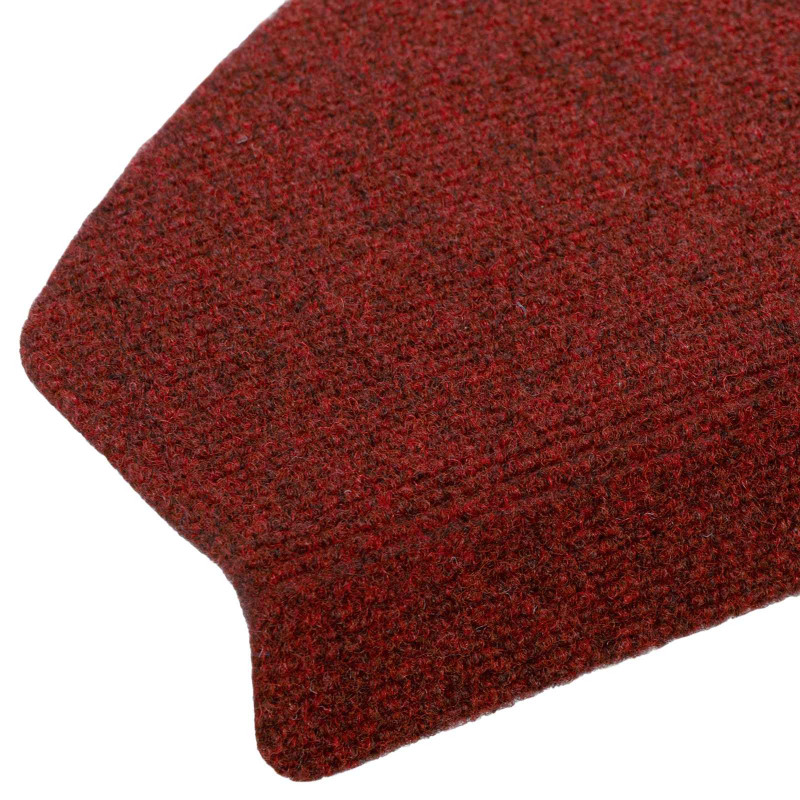 Samoprzylepne maty na schody Półokrąg 15 pcs Bordeaux Czerwony
