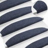 Samoprzylepne maty na schody Półokrąg 15 pcs niebieski