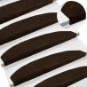 Samoprzylepne maty na schody 15 pcs brązowy 80 x 24,5 x 3,5 cm
