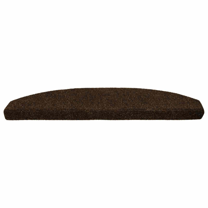 Samoprzylepne maty na schody 15 pcs brązowy 80 x 24,5 x 3,5 cm