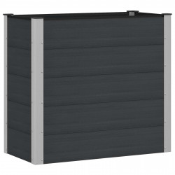 Podniesiona rabata ogrodowa Czarny 100 x 50 x 91 cm alu.