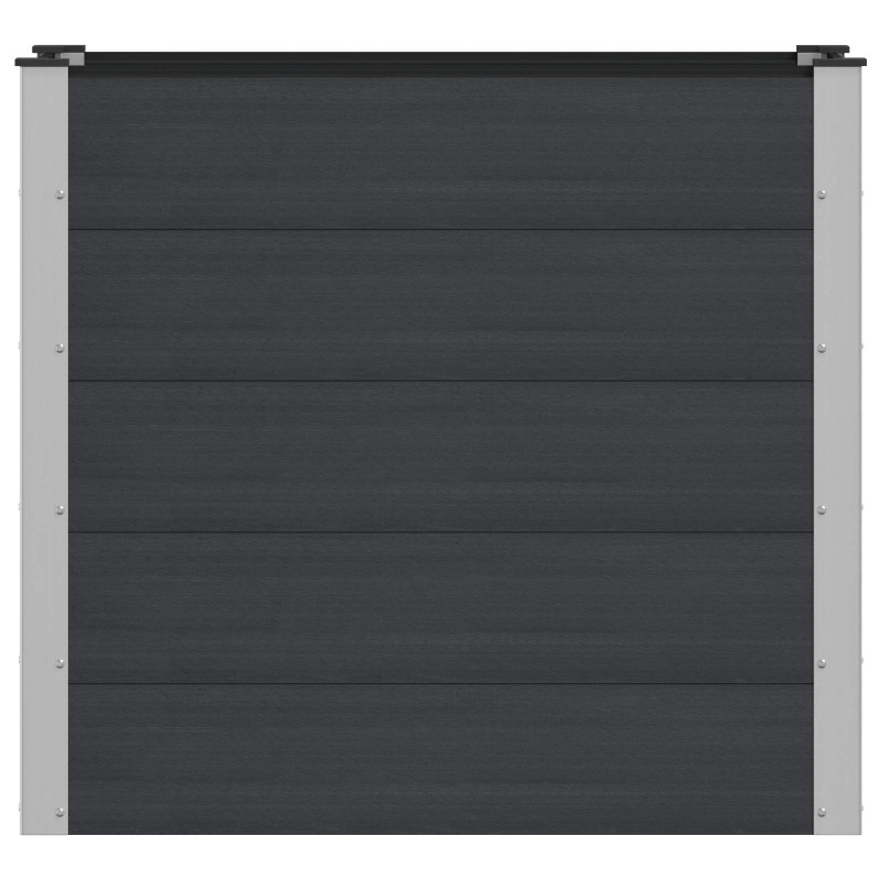 Podniesiona rabata ogrodowa Czarny 100 x 50 x 91 cm alu.