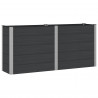 Podniesiona rabata ogrodowa Czarny 200 x 50 x 91 cm alu.