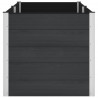 Podniesiona rabata ogrodowa Czarny 250 x 100 x 91 cm alu.