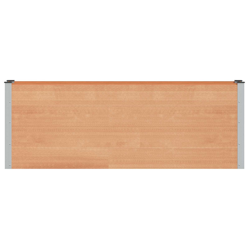 Podniesiona rabata ogrodowa brązowy 200 x 30 x 72 cm