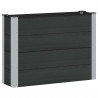 Podniesiona rabata ogrodowa Czarny 100 x 30 x 72 cm alu.