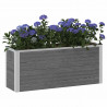 Podniesiona rabata ogrodowa Szary 100 x 30 x 22 cm