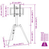 Stojak z uchwytem na TV 37-65'', rozstaw VESA 400x400 mm, 40 kg