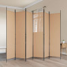 Ekspresowy 6-panelowy parawan Beżowy 300 x 200 cm tkanina