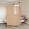 Parawan 2-panelowy Beżowy 175 x 180 cm tkanina