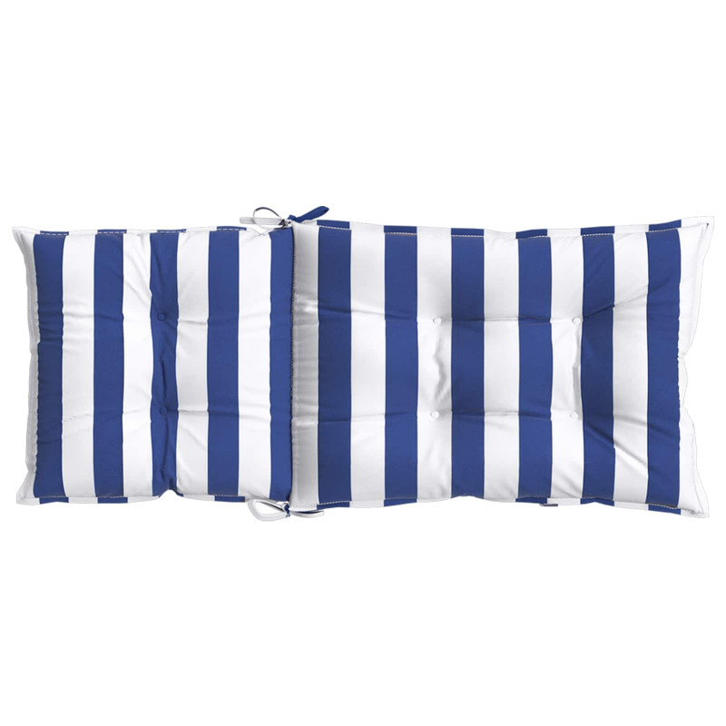 Poduszka na zewnątrz 2 pcs Niebieski i biały 120 x 50 x 7 cm