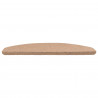 Samoprzylepne maty na schody 15 pcs Beżowy 80 x 28 x 3,5 cm