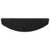 Samoprzylepne maty na schody 15 pcs Czarny 80 x 28 x 3,5 cm