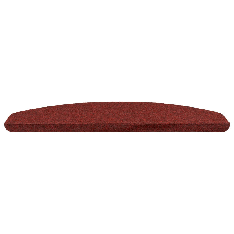 Samoprzylepne maty na schody 15 pcs czerwony 80 x 28 x 3,5 cm