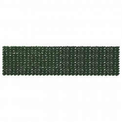 Parawan balkonowy z liśćmi Ciemnozielony 400 x 100 cm