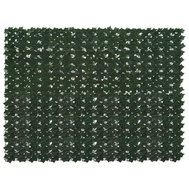 Parawan balkonowy z liśćmi Ciemnozielony 200 x 150 cm