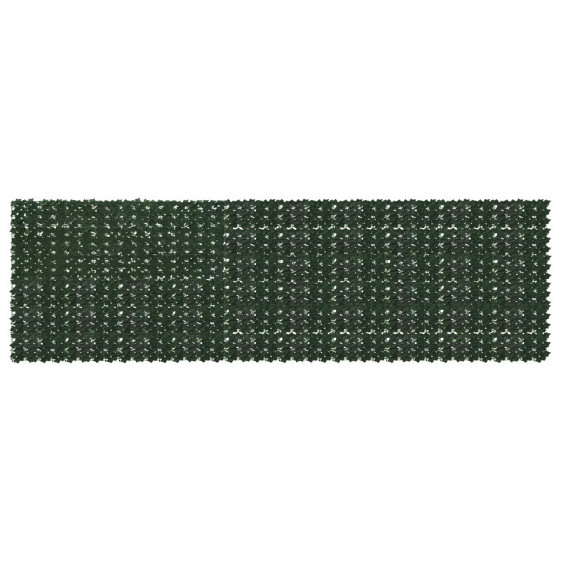 Parawan balkonowy z liśćmi Ciemnozielony 500 x 150 cm