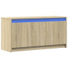 Szafka pod TV z LED, dąb sonoma, 100x34x50 cm