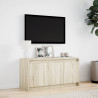 Szafka pod TV z LED, dąb sonoma, 100x34x50 cm