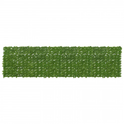 Parawan balkonowy z liśćmi Zielony i Żółty 400 x 100 cm