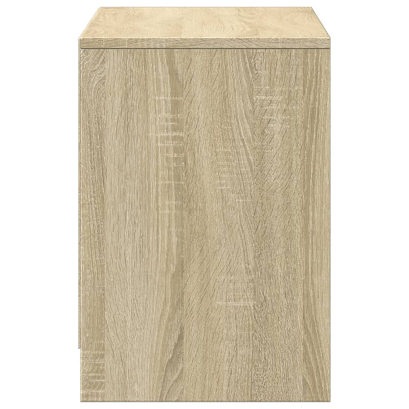 Szafka pod TV z LED, dąb sonoma, 100x34x50 cm