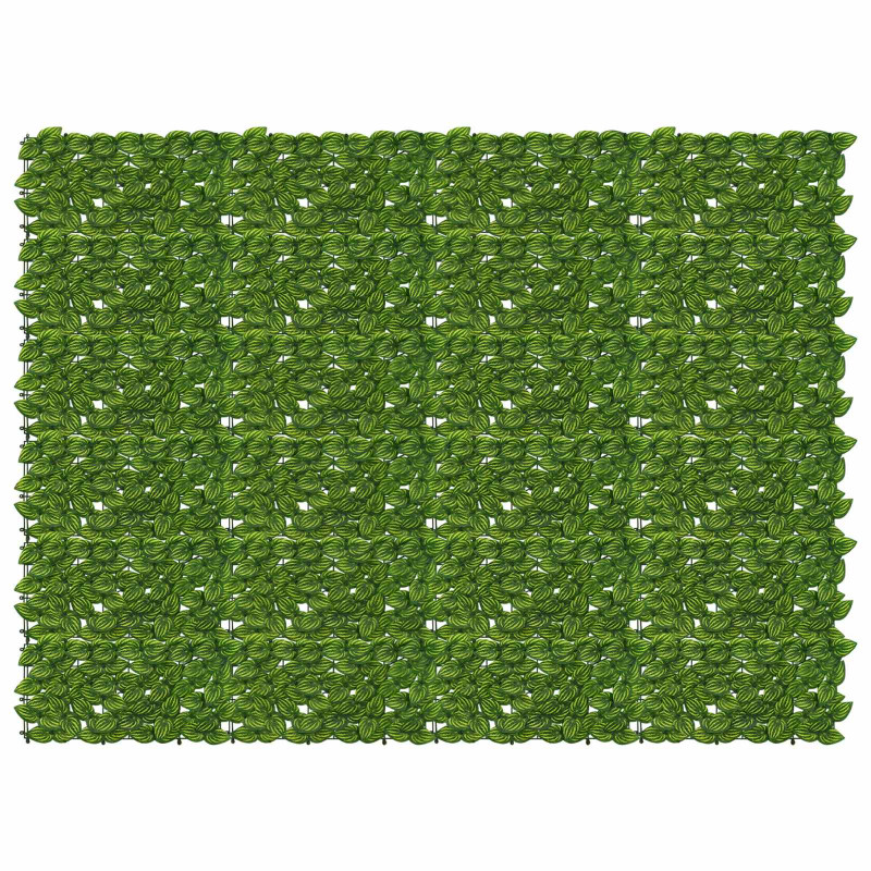 Parawan balkonowy z liśćmi Zielony i Żółty 200 x 150 cm