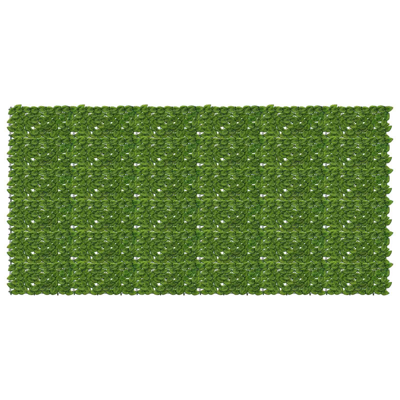 Parawan balkonowy z liśćmi Zielony i Żółty 300 x 150 cm