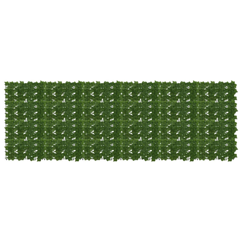 Parawan balkonowy z liśćmi zielony 300 x 100 cm