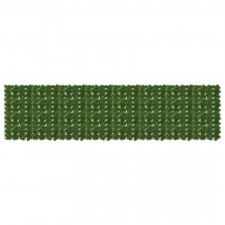 Parawan balkonowy z liśćmi zielony 400 x 100 cm