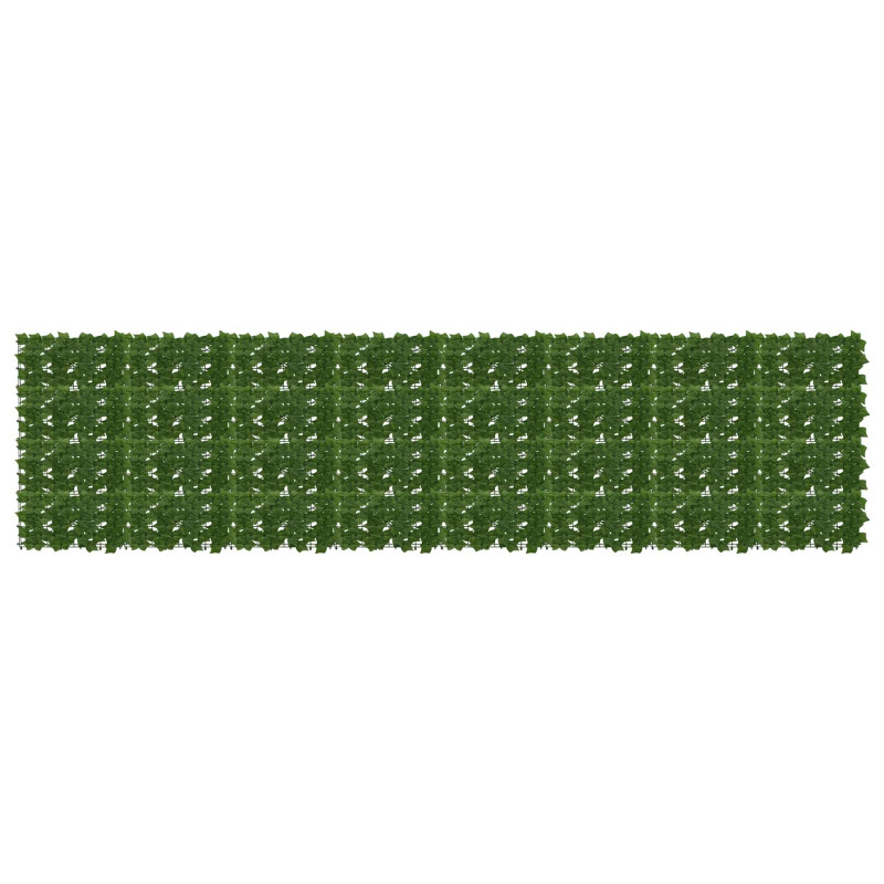 Parawan balkonowy z liśćmi zielony 400 x 100 cm
