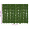 Parawan balkonowy z liśćmi zielony 200 x 150 cm