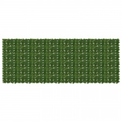 Parawan balkonowy z liśćmi zielony 400 x 150 cm
