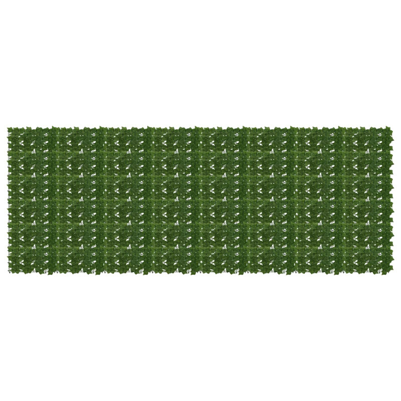 Parawan balkonowy z liśćmi zielony 400 x 150 cm