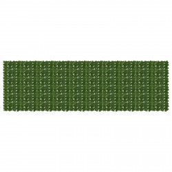 Parawan balkonowy z liśćmi zielony 500 x 150 cm