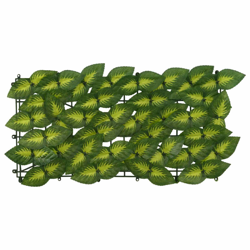 Parawan balkonowy z liśćmi Zielony i Żółty 400 x 75 cm