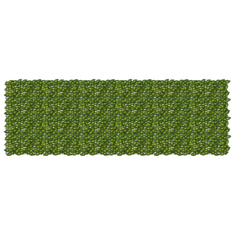 Parawan balkonowy z liśćmi Zielony i Żółty 300 x 100 cm