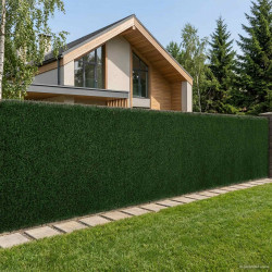 Sztuczne Ogrodzenie Ciemnozielony 1 x 4 m PVC i stal
