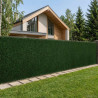 Sztuczne Ogrodzenie Ciemnozielony 1 x 4 m PVC i stal