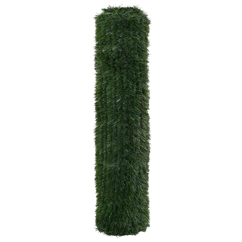 Sztuczne Ogrodzenie Ciemnozielony 1,5 x 6 m PVC i stal