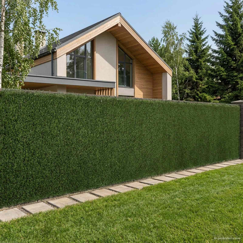 Sztuczne Ogrodzenie Jasnozielony 1 x 10 m PVC i stal