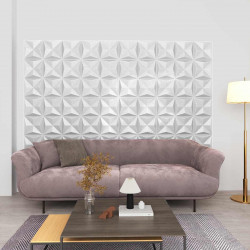Panele ścienne 48 pcs Białe origami 50 x 50 cm Pianka XPS